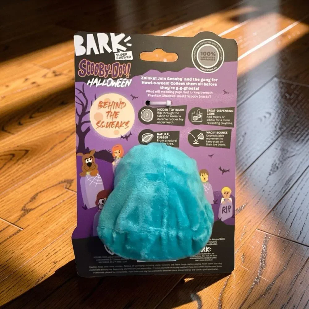 New Bark Box Scooby-Doo Super Chewer Phantom Shadows Hidden Toy Size M/L